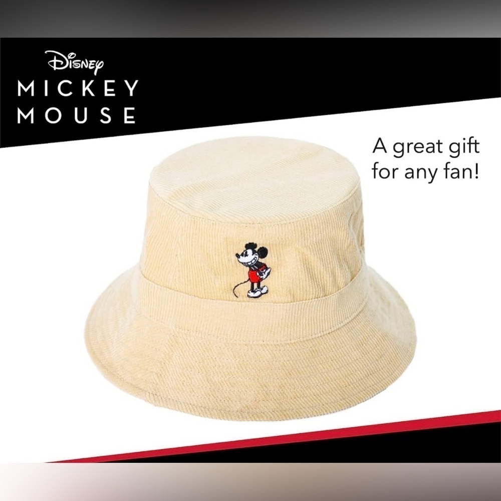 Tan Mickey Mouse Bucket Hat - One Size, NWT - Picture 5 of 12